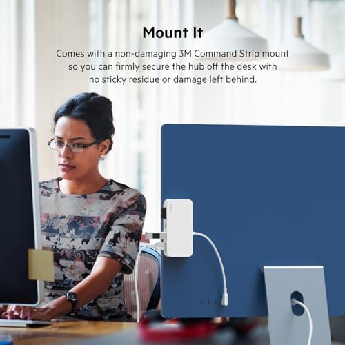Belkin USB-C 6-in-1 Multiport Hub – Versatile Docking Station with HDMI, Micro SD Reader, and Powered USB Ports for Seamless Connectivity – Perfect for Mac, Chromebook, i Mac, and PC Users – Lightweight & Stylish Design for On-the-Go Efficiency