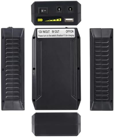 Talentcell 12 V Lithium-Ion Power Bank – 9000 m Ah Portable Battery Pack with Multi-Output Options for LED Lights, CCTV, Heated Jackets & Mobile Devices – Reliable, Lightweight, and Fast-Charging Solution for On-the-Go Power Needs