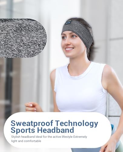 Perytong Wireless Bluetooth Sports Headband Headphones – Ultimate Comfort & Crystal-Clear Sound for Sleep, Yoga & Jogging – Perfect for Insomnia Relief, Meditation, and Easy Device Pairing