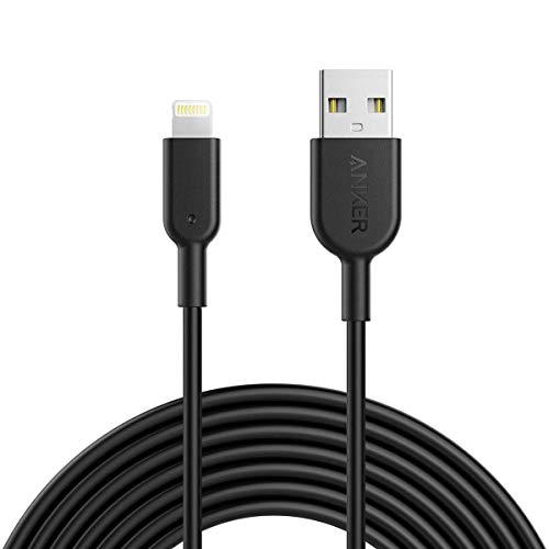 Powerline II Lightning Cable by Anker – MFi Certified 3 FT USB Charging & Sync Cord for i Phone 11, SE, Xs, XR, and More – Durable, High-Speed Data Transfer, Tangle-Free Design for Everyday Convenience and Travel