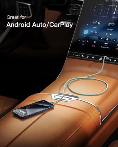 Experience Unmatched Connectivity with CONMDEX 10 Gbps USB C Cable [6 ft, 2-Pack] – Fast Charging & High-Speed Data Transfer for i Phone 16 Plus, 16 Pro Max, Samsung Galaxy S25 – Ultimate Android Auto & Device Compatibility in Sleek Black Design for Seamless Performance and Durability