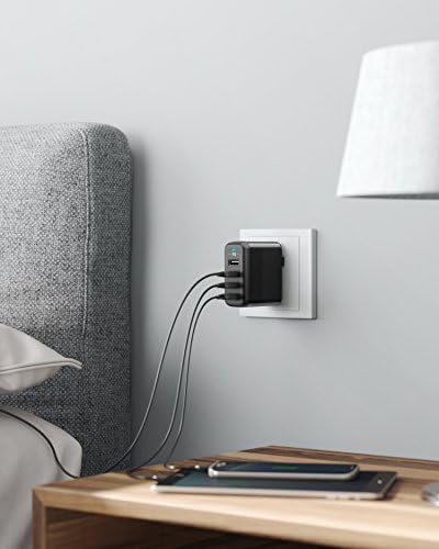 Anker 40 W 4-Port USB Fast Charging Hub – Compact Wall Charger with Foldable Plug for i Phone 14/13, i Pad Pro/Air/Mini, Galaxy S23/S22/S21, Note 20 Ultra & More – Multi-Device Power Solution for Ultimate Efficiency and Safety
