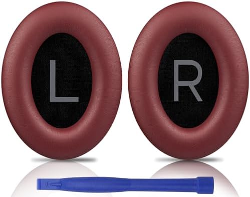 Transform Your Bose Quiet Comfort 45 & SE Headphones with Luxurious SOULWIT Replacement Earpads in Burgundy – Premium Soft Protein Leather Cushions for Unmatched Comfort and Superior Sound Isolation, Perfect for Long Listening Sessions and Easy Installation