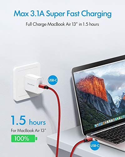 CLEEFUN 26 ft USB C to USB C Charging Cable – 60 W Fast Charger for i Phone 16/15 Pro Max, i Pad, Mac Book, Galaxy S24/S23 – Ultimate Compatibility & High-Speed Data Transfer – Durable Design for On-the-Go Power Solutions