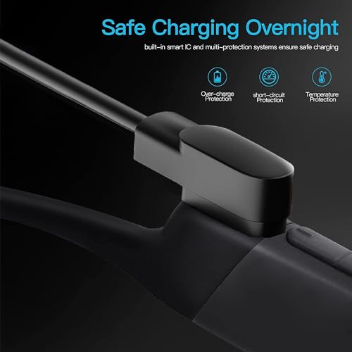 Magnetic Charging Cable for TOZO Open Ear Headphones – Ultra-Fast Replacement Charger with Enhanced Connection and Durable Design (Black) – Perfect for On-the-Go Audio Enthusiasts