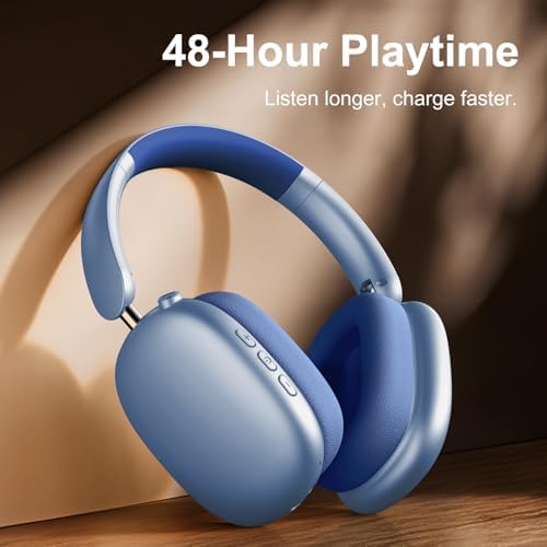 Transform Your Listening Journey with Y01 Wireless Over-Ear Headphones – Advanced Bluetooth 5.3, Superior Noise Cancellation, 48-Hour Battery Life, and Exceptional Comfort in Elegant Pink – Perfect for i OS, Android, Samsung, and PC Enthusiasts Seeking Seamless Audio Bliss