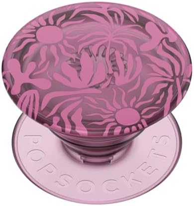 Mag Safe-Compatible Glitter Pop Socket Phone Grip & Stand – Stylish Clear Kickstand for Secure Wireless Charging and Effortless Media Viewing, Essential Cute Accessory for Enhanced Mobile Experience