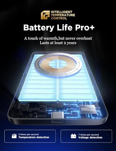LISEN 0.3-Inch Ultra Slim Mag Safe Portable Charger for i Phone – 5000 m Ah Wireless Battery Pack for Effortless Travel Charging – Essential Magnetic Power Bank Compatible with i Phone 16 Pro Max/15/14/13/12 – Fast Charging, Lightweight Design for On-the-Go Convenience