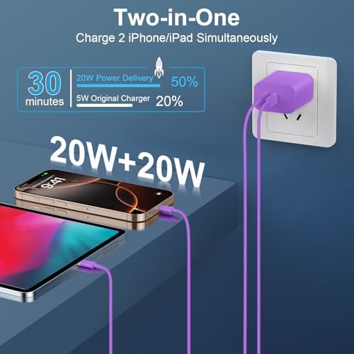 20 W Dual-Port USB-C Fast Charger with 6.6 FT Cable – Ultimate Power Solution for i Phone 15/16 Pro Max & Android Devices – Efficient Travel Companion Designed for rapid charging, this 20 W Dual-Port USB-C Charger ensures your i Phone 15/16 Pro Max and Android devices stay powered up with maximum efficiency. Featuring a generous 6.6 FT USB-C to C cable, this charger eliminates the inconvenience of short cords while allowing you to multitask with ease. Its dual-port design offers the ability to charge two devices simultaneously, making it ideal for busy professionals and frequent travelers. Enjoy broad compatibility across multiple Apple and Android devices, ensuring versatility for all your charging needs. The compact and lightweight structure of this charger enhances portability, making it an essential accessory for your on-the-go lifestyle. Built with high-quality materials, this charger prioritizes durability and safety, giving you peace of mind while delivering fast charging performance. Elevate your charging routine and stay connected wherever life takes you with this indispensable charging solution.