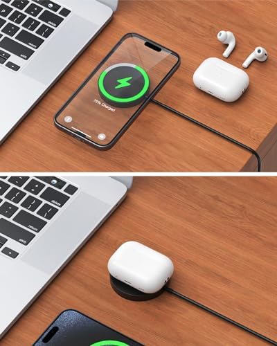 Revolutionize Your Charging Experience with the New Q 15 W Magnetic Wireless Charging Pad – Dual Pack for i Phone 16/15/14/13/12 Series, Mag-Safe Compatible, Fast & Secure Charging, Sleek Design with Safety Features