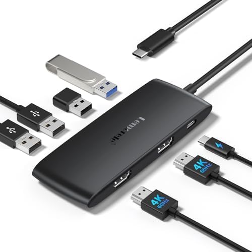 Revolutionize Your Device Connectivity with the 10 Gbps USB C Hub – High-Speed 4-Port USB3.2 Splitter for Effortless Data Transfer and Charging | Versatile Multiport Adapter Compatible with Mac Book Pro, Surface Pro, Dell, HP, i Pad & More | Flexible 1.97 ft Cable for Optimal Setup | Essential Laptop Accessory for Streamlined Workflow and Enhanced Efficiency