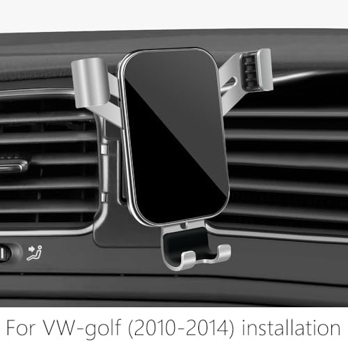 LUNQIN Premium Car Phone Holder for Volkswagen Golf GTI & Golf R (2015-2021) – Secure Smartphone Mount for Navigation & Hands-Free Calls – Effortless Installation, Adjustable Cradle for All Devices, Perfect for Charging, Enhances Driving Safety and Convenience