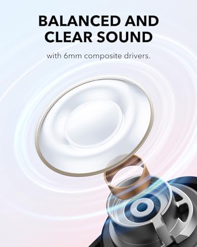 Anker Soundcore A30 i Stylish Noise Cancelling Earbuds – Ultra-Lightweight Wireless Headphones with IP54 Water Resistance, 15-Hour ANC Playtime, and Bluetooth 5.4 Connectivity for Superior Audio Performance – Fashion-Forward Design Meets Premium Sound Quality