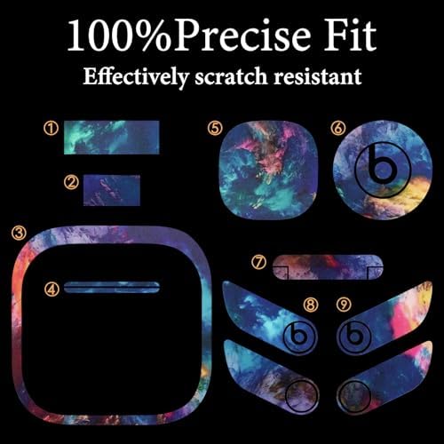 Customizable Geekria Earbuds Sticker for Beats Powerbeats Pro – Stylish Scratch-Resistant Decal for Enhanced Fit and Aesthetic Appeal, Easy Application, Multiple Colors Available for Personal Expression