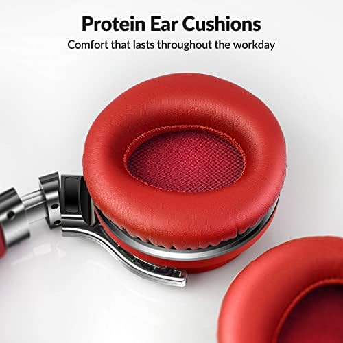 Silensys E7 Elite Wireless Over-Ear Headphones: Unmatched Active Noise Cancellation, Deep Bass Sound Experience, Luxurious Protein Ear Cushions, 30-Hour Battery Life – Your Perfect Bluetooth Companion for Travel, Work, and Daily Adventures in Elegant Black Design