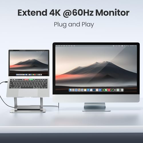 Transform Your Workspace with the Tounee Ergonomic Laptop Stand & USB-C Hub – Fast 100 W Charging, 4 K@60 Hz HDMI Output, 3 USB Ports for Effortless Device Connectivity – Ideal for 10-17″ Laptops & Mac Book in Stylish Gray Finish