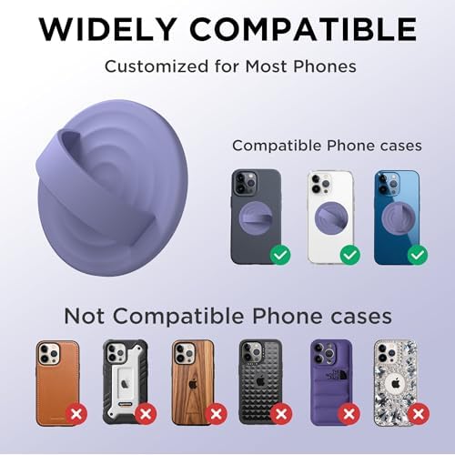 Revolutionary Magnetic Phone Ring Grip Holder – Ergonomic Silicone Finger Loop for i Phone Pro Max/Plus, 12/13/14/15/16 Series – Compatible with Mag Safe – Oat Color Enhances Aesthetics and Comfort – 360-Degree Rotation for Effortless Use – Secure Your Device with Style and Stability – Essential Smartphone Accessory for Unmatched Usability and Convenience