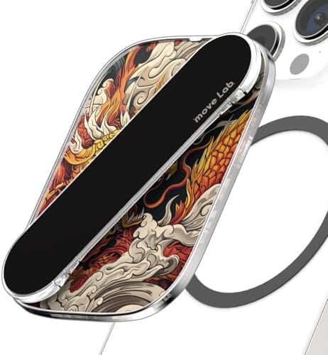 Transform Your Mobile Interaction with the Innovative Motion Grip Magnetic Phone Holder – 360-Degree Rotational Flexibility for Effortless Use, Mag Safe Compatible, and Removable Design for Wireless Charging – Stylish Oriental Tiger Aesthetic Enhances Your Device’s Appeal and Functionality