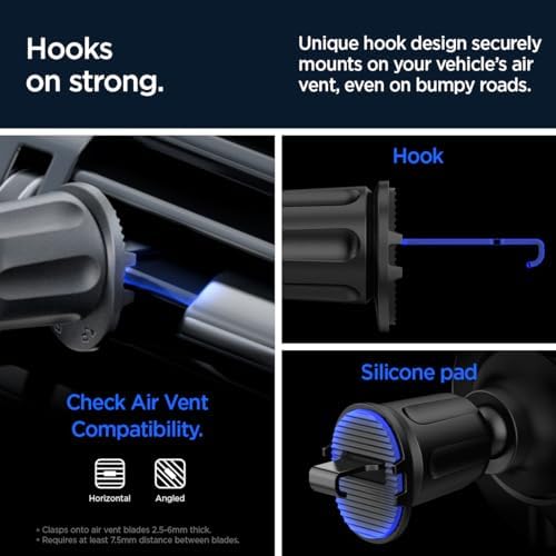 Revolutionize Your Drive with Spigen One Tap Pro 3 Cryomax: Fast Wireless Mag Safe Car Charger with Noiseless Cooling for i Phone 16, 15, 14, 13, & 12 Series – Ultimate Compatibility & Quick Charge Efficiency for On-the-Go Power