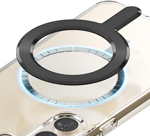 Magnetic Enhancement M-Ring Plate for Mag Safe – 1000 g Strength Universal Stick-On Adapter for Any Phone Case, Fast Wireless Charging Compatibility, Easy Installation Kit Included, White Color Finish, Ideal for Upgrading Non-Mag Safe Devices with Superior Magnetic Grip, 90-Day Warranty from Sinjimoru