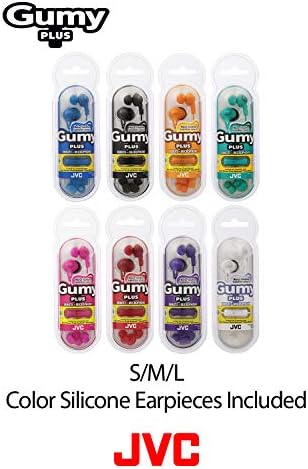 JVC HAFR6 B Gumy Plus Earbud Headphones – Premium Sound, Comfort & Versatile Compatibility in Sleek Black Finish for Everyday Use