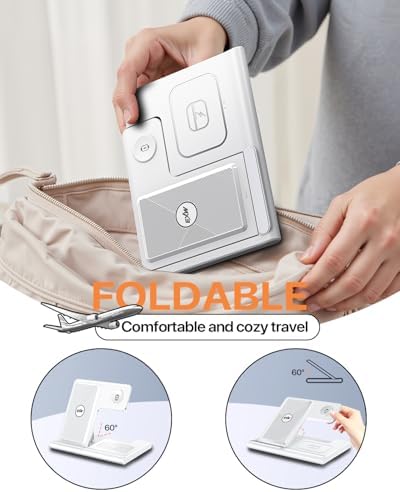 EXW 2024 Premium 3-in-1 Charging Station for Apple: Fast Wireless Charger for i Phone 16, 15, 14, 13, 12, 11 Pro Max, XR, XS & Air Pods with Apple Watch Dock – Streamline Your Charging Experience & Optimize Space with Enhanced Compatibility (Adapter Not Included)