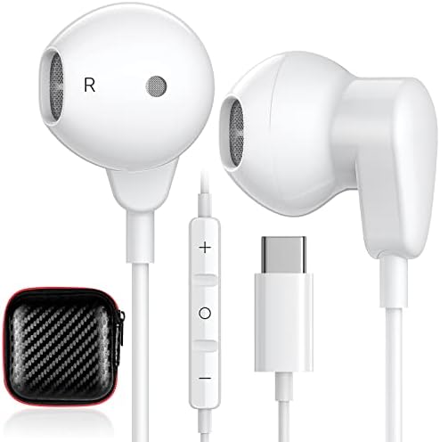 TITACUTE USB C Wired Earbuds with Noise Cancellation for i Phone 16 Pro Max, Samsung Galaxy S Series, and Google Pixel – Superior Sound Quality, Ergonomic Fit, and Built-in Mic for Clear Calls – Ultimate Compatibility for Music Lovers and Professionals