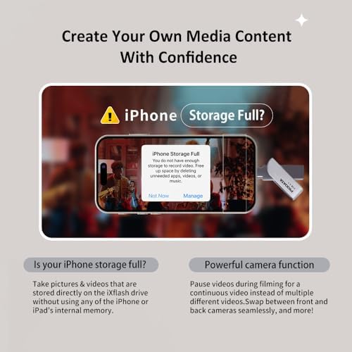 Elevate Your Data Management with the 128 GB Morandi Pink Apple MFi Certified i Xflash Flash Drive – Dual USB Type A & C for Effortless i Phone and i Pad Photo Backup, Fast Transfers, and Stylish Portability