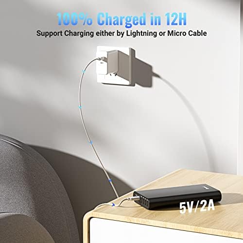 Ultimate BONAI 20000 m Ah Portable Power Bank – Sleek Aluminum Polymer Charger with 4 USB Outputs & Dual Input for Rapid Recharging – Ideal for Camping, Travel, and Daily Use – Universal Compatibility with i Phone, i Pad, Smartphones, and Tablets – Stay Charged Anywhere