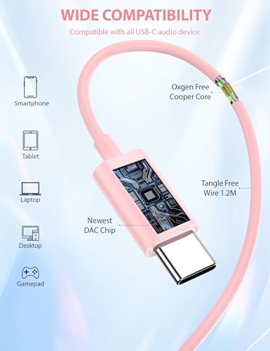 Ultimate USB C Noise-Canceling Earbuds for i Phone 16 & Samsung Galaxy – Ergonomic Magnetic In-Ear Headphones Delivering Superior Sound for Travel, Commutes, and Home – Perfectly Compatible with Latest Android Devices and i OS for All-Day Comfort and Durability