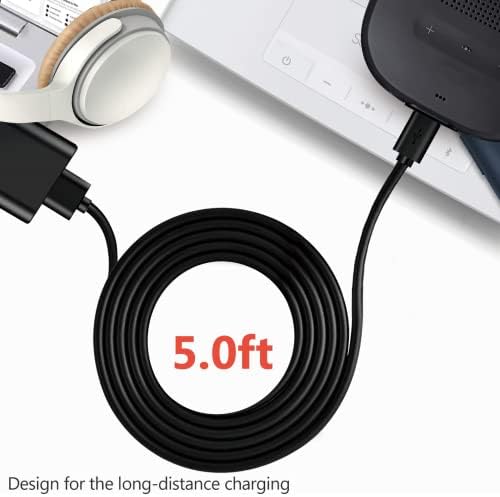 High-Speed 5 V USB Charger for Roku Voice Remote Pro – Reliable Replacement Power Cord for Uninterrupted Streaming Experience, Compatible with Rechargeable Roku Remotes, Lightweight & Durable Accessory for Home and Travel Use