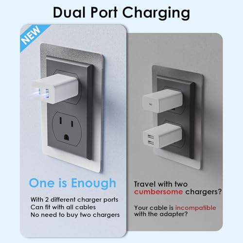 Ultimate 2-Pack USB-C/A Multi Charging Cable Set for i Phone & i Watch – Versatile 3-in-2 Solution for Series 10/Ultra/SE/9/8/7/6/5/4/3/2/1 & i Phone 16/15/14/13/SE/Galaxy S25 – 4 FT Durable Travel Essential with Rapid Charging, Enhanced Compatibility, and Premium Design for Effortless On-the-Go Power Management