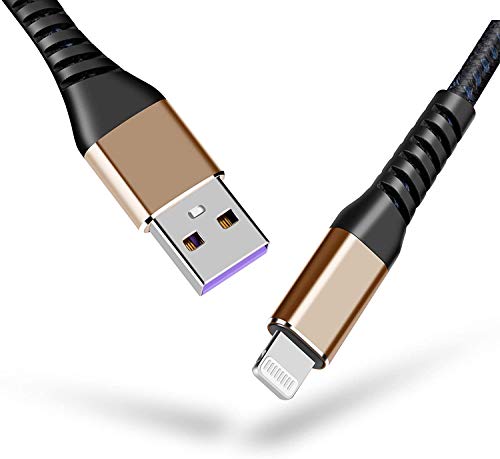 MFi Certified 16 ft Lightning Cable – 2 Pack Extra Long i Phone Charger for Ultimate Charging Flexibility, Fast Data Transfer, Durable Braided Design, Compatible with i Phone 12/11/11 Pro/11 Max/X/XS/XR/XS Max/8/7/6/5 S/SE and i Pad Mini/Air – Enhanced Performance in Blue