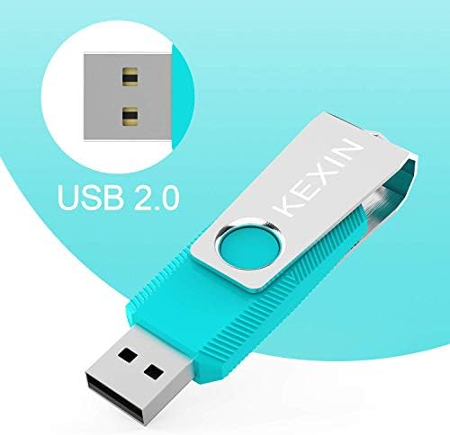 KEXIN 10 Pack 8 GB Swivel USB Flash Drives – Versatile Portable Storage with LED Indicator for Effortless Data Transfer and Enhanced Device Compatibility