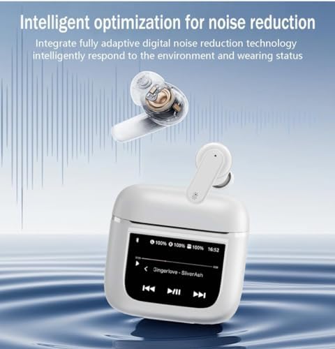 Elevate Your Audio Experience with 40-Hour Playtime Wireless Earbuds Featuring Advanced ANC & ENC Noise Cancellation – Immerse Yourself in Crystal-Clear Sound with 6-Mic Clarity and Smart Charging Case in Sophisticated White – Perfect for Commuters, Fitness Buffs, and Everyday Use