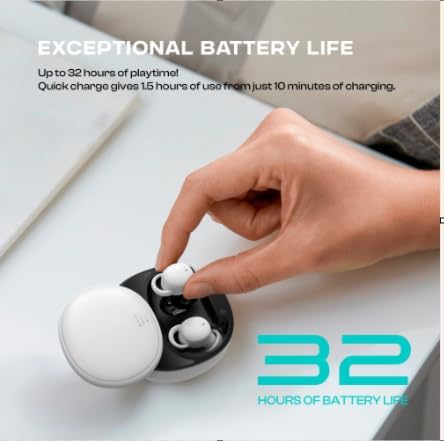 Ergonomic Invisible LX-410 Wireless Sleep Headphones – Bluetooth 5.3 Noise Cancelling Earbuds for Side Sleepers – Ultimate Comfort for Restful Nights and Commutes – Hassle-Free Wireless Charging Case for Audiobooks and Music – Premium Sound Quality for an Enhanced Listening Experience