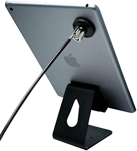 CTA Digital Security Desktop Tablet and Phone Stand – Premium Theft-Deterrent Solution with Scratch-Resistant Base and Compact Metal Plate for Retail and Educational Use – Sleek, User-Friendly Design for Enhanced Interaction and Device Protection