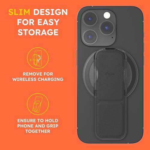 Elevate Your Mobile Experience with the CLCKR Mag Safe 3-in-1 Phone Grip – Lilac – Innovative Grip, Kickstand & Finger Loop Technology for i Phone 16/15/14/13/12, Galaxy S25/S24/S23/S22, and Pixel Devices – Stylish & Durable Accessory for Effortless Compatibility – Ultimate Convenience & Hands-Free Usability for Everyday Adventures – Enhance Your Smartphone’s Functionality Today!