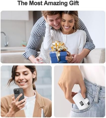 Ultra-Compact 6000 m Ah Power Bank for i Phone 15 Series & Android Devices – Fast 20 W USB-C Portable Charger for On-the-Go Power Solutions – Sleek Mini Battery Pack for i Phone 15 Pro/15 Plus/15 Pro Max/Samsung/Huawei – Reliable Charging Anytime, Anywhere