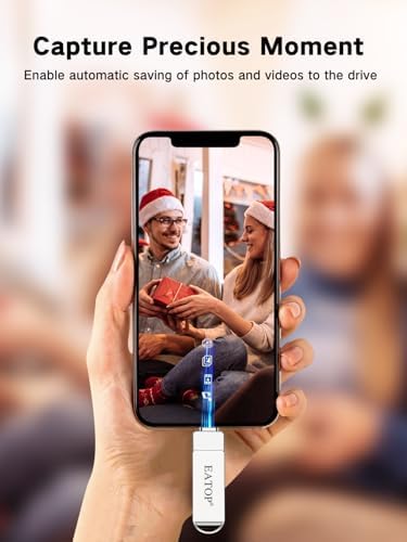 512 GB USB Flash Drive for i Phone & i Pad – Effortless Photo and Video Backup, Multi-Compatible Storage Solution for Android and PC, Plug & Play Convenience, High-Speed Data Transfer, Stylish Dark Gray Design – Your Ultimate Memory Management Accessory