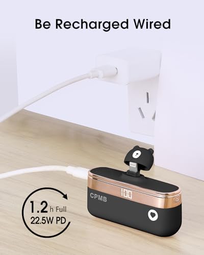 Compact 5,000 m Ah Portable Charger with 22.5 W Fast Charging – Sleek Power Bank with Digital Display for i Phone 16/15, Samsung, LG, Google & More – Ultimate Compatibility for On-the-Go Power Solutions