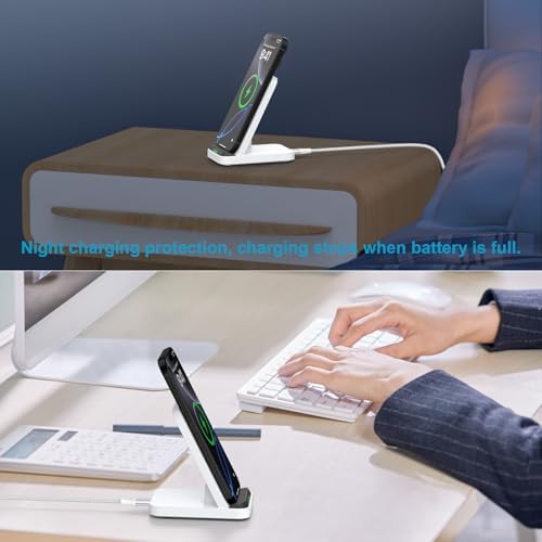 Ultra-Fast Wireless Charging Stand for Google Pixel Series – Optimized 15 W Output for Pixel 9, 9 Pro, 9 Pro XL, 8, 8 Pro, 7, 7 Pro, 6, 6 Pro, and More – Sleek Docking Station with Smart Chip Protection – Compatible with Cases Up to 4 mm – Ideal for Home & Office Use – 1-Year Warranty Included