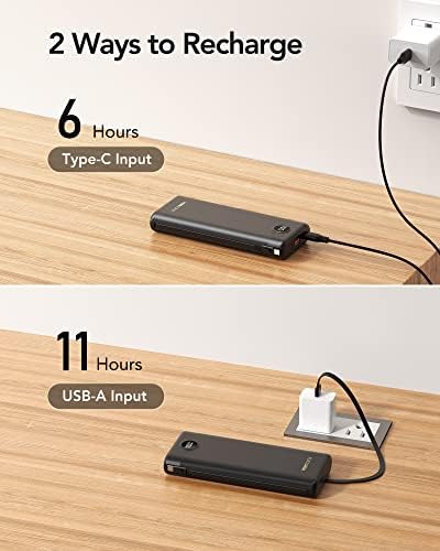 VEEKTOMX 10,000 m Ah Portable Power Bank with Integrated Charging Cables – Slim, Lightweight Fast Charger for i Phone, Samsung, and Android Devices – Essential Travel Companion with Intelligent Charging Technology for On-the-Go Convenience