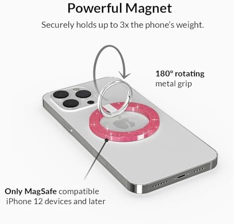 Transform Your i Phone 16, 15, 14, 13, 12 with VELVET CAVIAR’s Amethyst Purple Leopard Mag Safe-Compatible Grip – Stylish Magnetic Ring Holder & Adjustable Stand for Effortless Hands-Free Viewing, Secure Texting, and Enhanced Usability – Elevate Your Mobile Experience with Durable, Lightweight, and Customizable Accessory