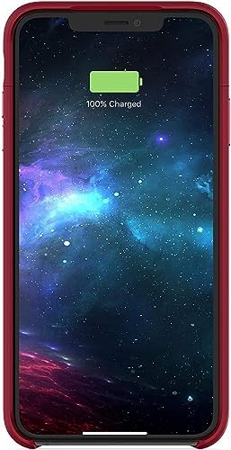 mophie Juice Pack Access for i Phone XS/X – Ultra-Slim Wireless Battery Case in Dark Red – 2,000 m Ah Power Bank for Seamless Charging and Stylish Protection – Elevate Your Device with Enhanced Compatibility and Speed