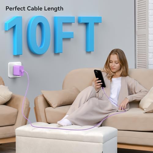 Apple 16 Series 45 W USB-C Rapid Charger with 6.6 ft Type-C Cable – Ultimate Fast Charging Solution for i Phone 16, Galaxy S24/S23, and All USB-C Devices – Compact, Durable, and Safety-Enhanced Power Adapter for On-the-Go Efficiency