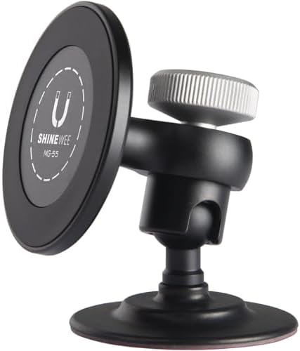 Aluminum Magnetic i Phone Mag Safe Dashboard Mount – Hands-Free 360° Rotation Car Holder for i Phone 12-15 Pro Max – Effortless Tool-Free Installation & Unyielding Stability – Optimize Your Driving Experience with a Sleek, Durable Design – Essential Mag Safe Accessory for Flawless Navigation & Communication