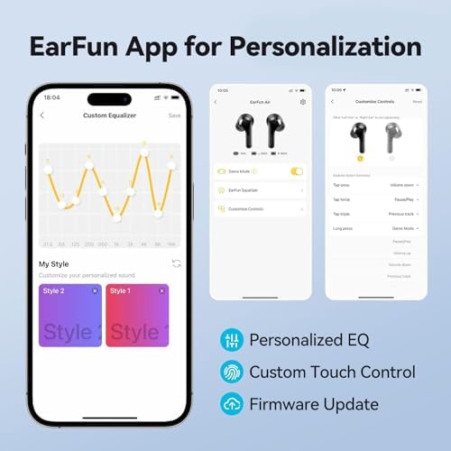 Elevate Your Audio Journey with Ear Fun Air True Wireless Earbuds – Bluetooth 5.0 Technology, 4 Microphones for Crystal-Clear Calls, IPX7 Waterproof Sweatshield for Active Lifestyles, Volume Control for Custom Sound, Fast USB-C & Wireless Charging, Deep Bass Sound Experience, 35 Hours of Playtime in Sleek White – Perfect for Music Lovers & Fitness Enthusiasts