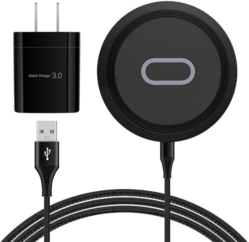 Samsung 15 W Fast Wireless Charger Pad – Versatile Qi-Certified Charging Station for Galaxy S25/S24/S23/S22/Z Flip6 and Google Pixel 9/8/7 – Includes QC3.0 Adapter for Rapid Power Delivery and Enhanced Device Compatibility – Sleek Design with Built-in Safety Features for Home or Office Use – Elevate Your Charging Experience with Effortless Wireless Convenience