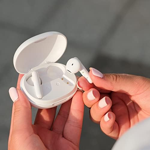 Spade & Co Premium Bluetooth Wireless Earbuds – Touch-Controlled Noise Cancelling Headphones with Deep Bass – Waterproof Design & USB-C Charging Case for Seamless Use on Android & i Phone – Comfortable Fit for Music, Calls, and Active Lifestyles